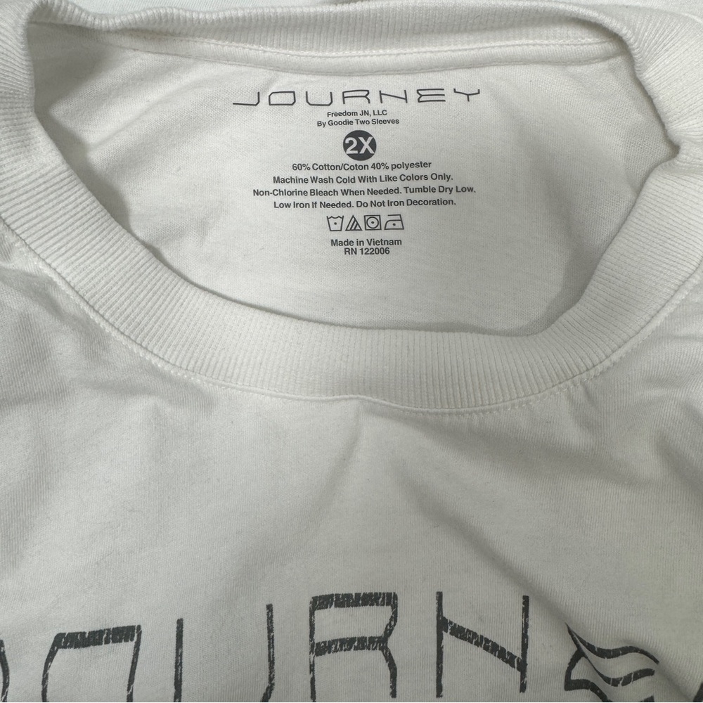 Journey 1973 San Francisco White Women’s Tee Size 2XL - Picture 5 of 7